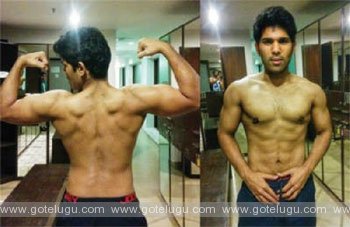 allu shirsh with six pack