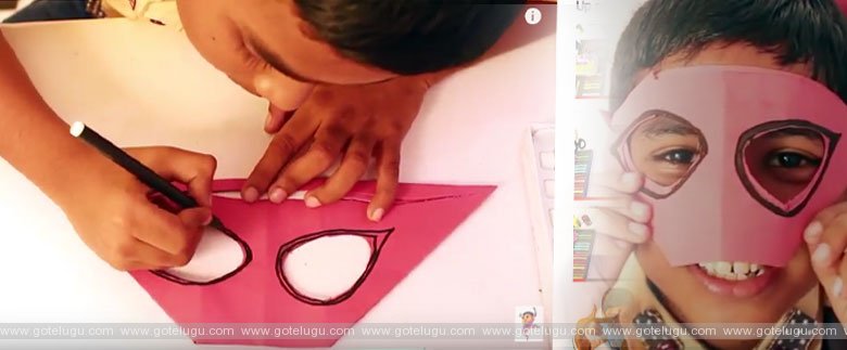 Paper ARTMaking Mask with paper|Learn to make step by step