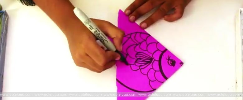 Paper CraftLearn to make Fish with paper|Learn to do Step by step